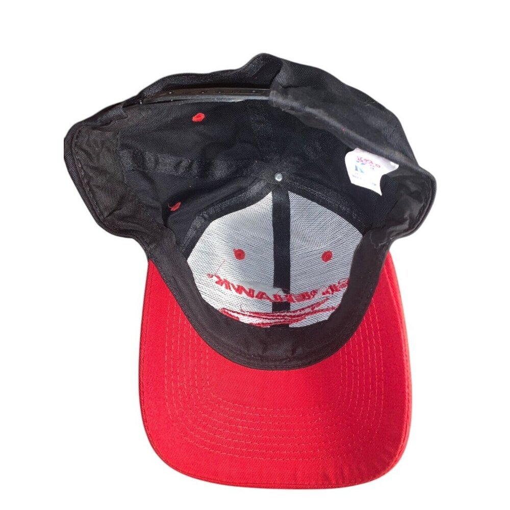 Vintage Firehawk Hat Cap Snap Back‎ Adjustable Mens Red Black KC OSFM - Picture 5 of 6